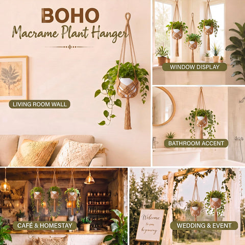 Shappy colgador instalado en ambiente boho, aporta calidez decorativa