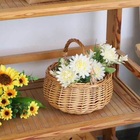SHCMSADO cesta en estantería como almacenamiento decorativo
