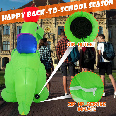 SHDEJTG inflable junto a persona para comparar altura de 6 pies, escala real