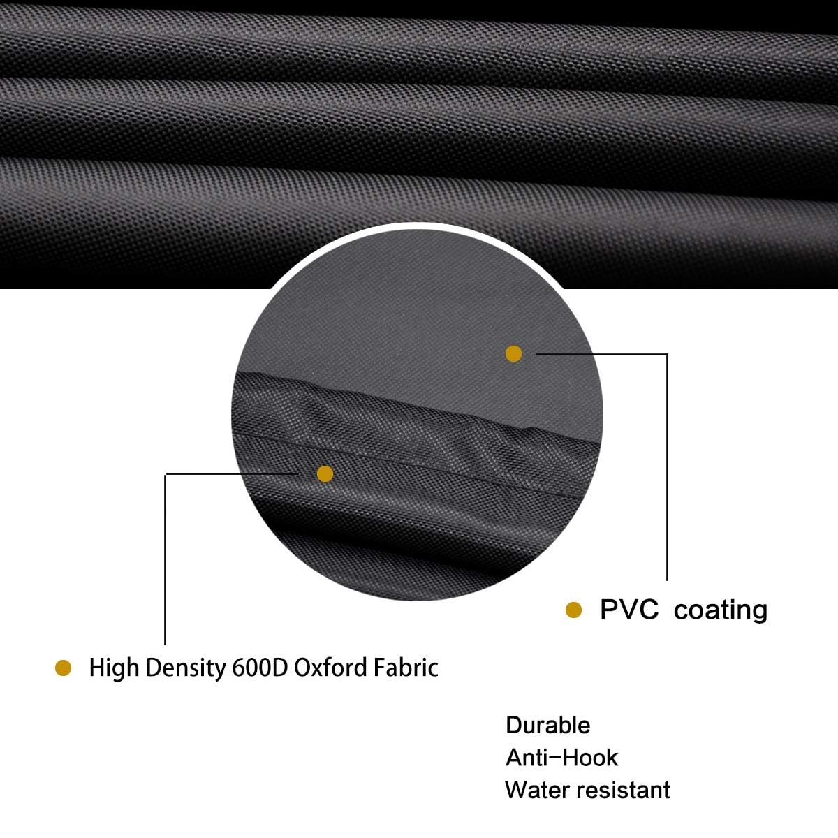 SheeChung funda colocada en patio, protección contra lluvia y polvo