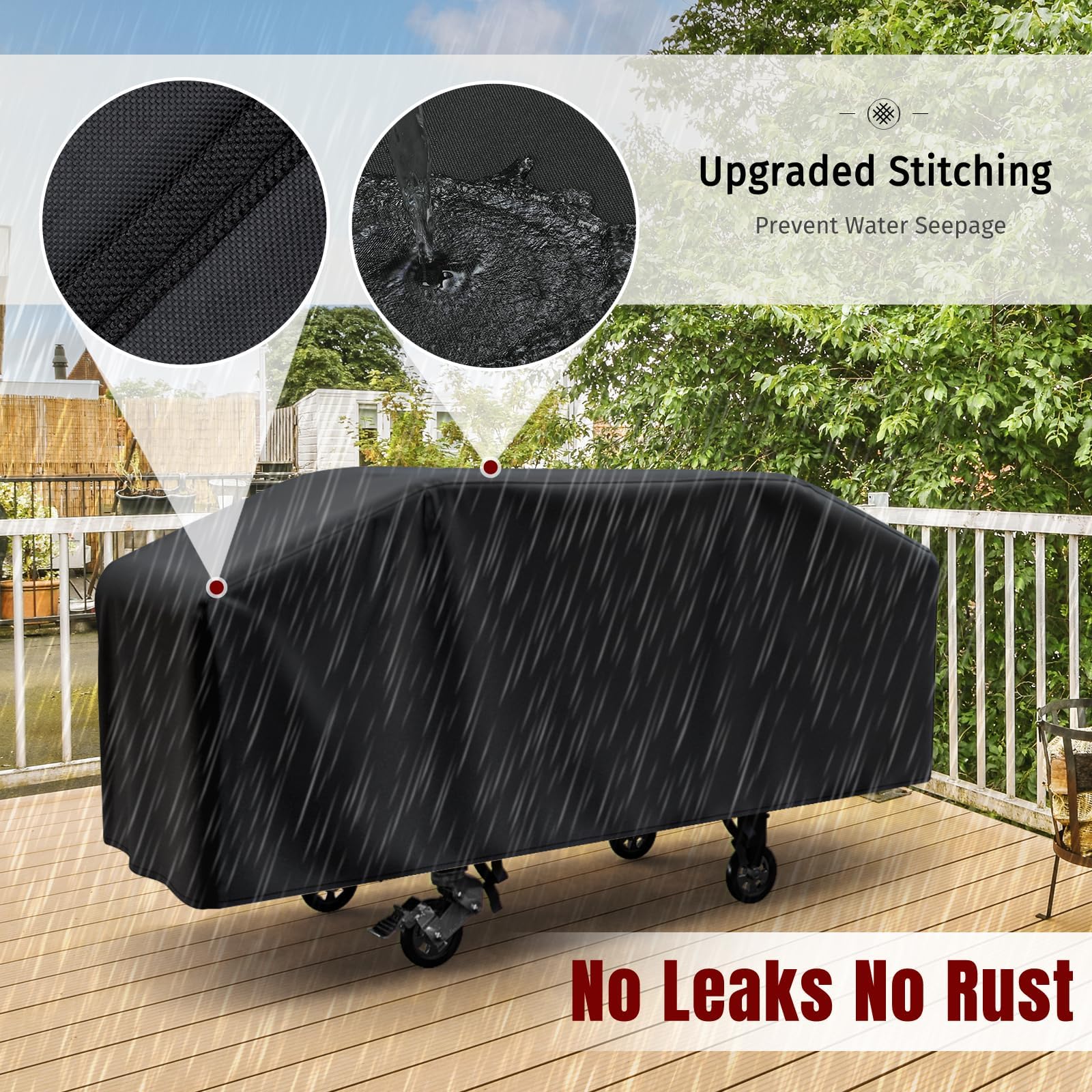 SHINESTAR funda repeliendo lluvia para prevenir óxido