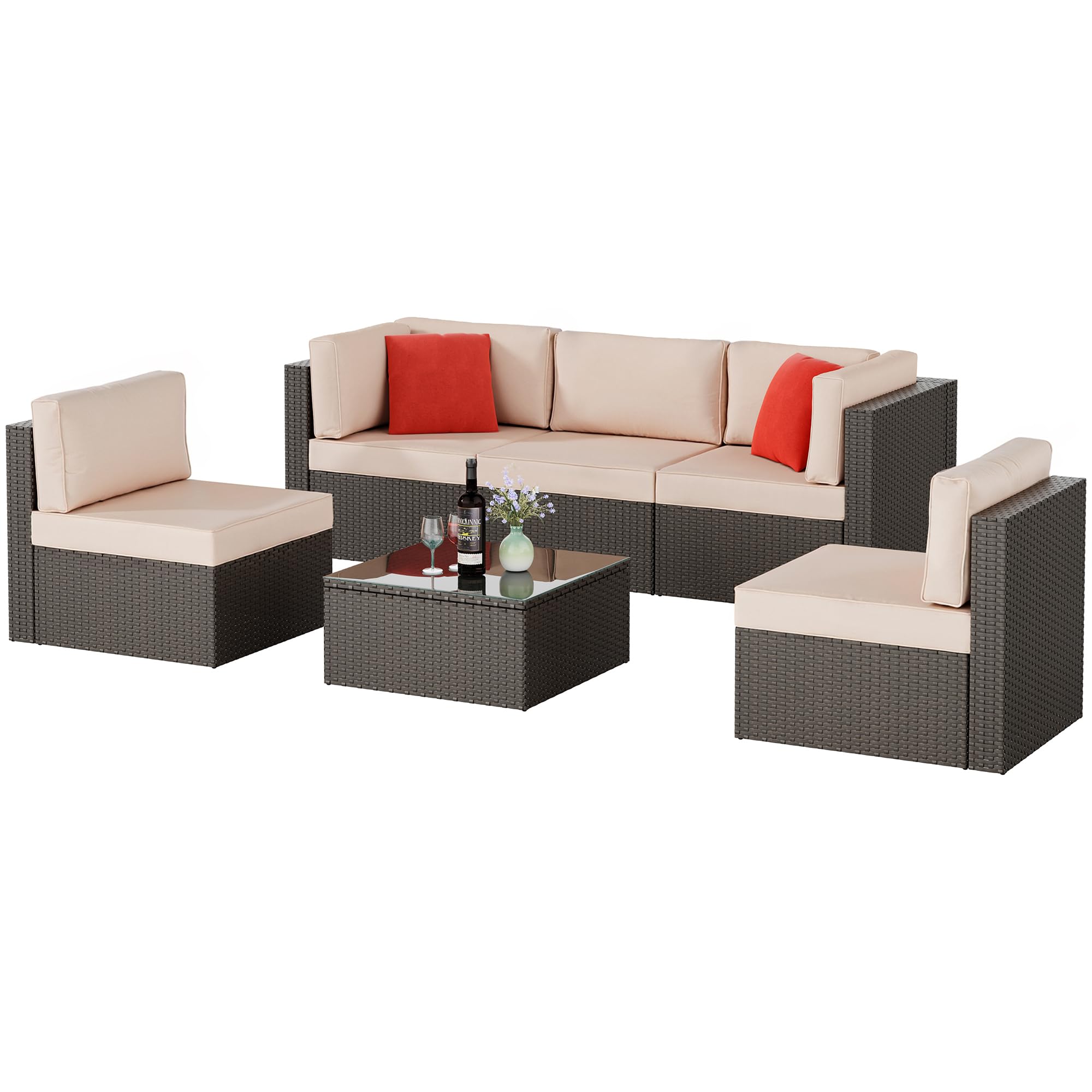 Shintenchi set en terraza integrándose con jardín y uso confortable