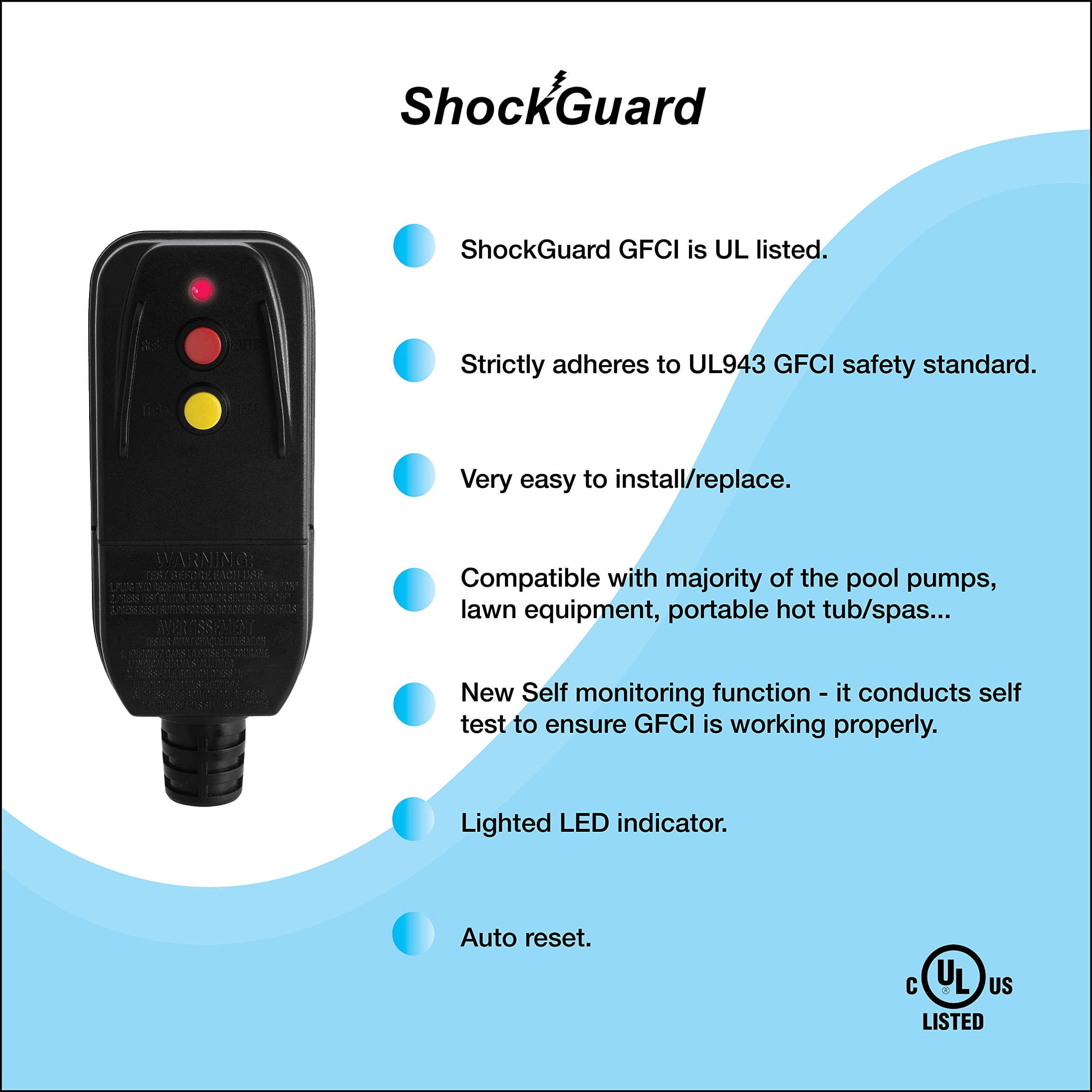ShockGuard en uso con hidrolavadora protegiendo contra fallos