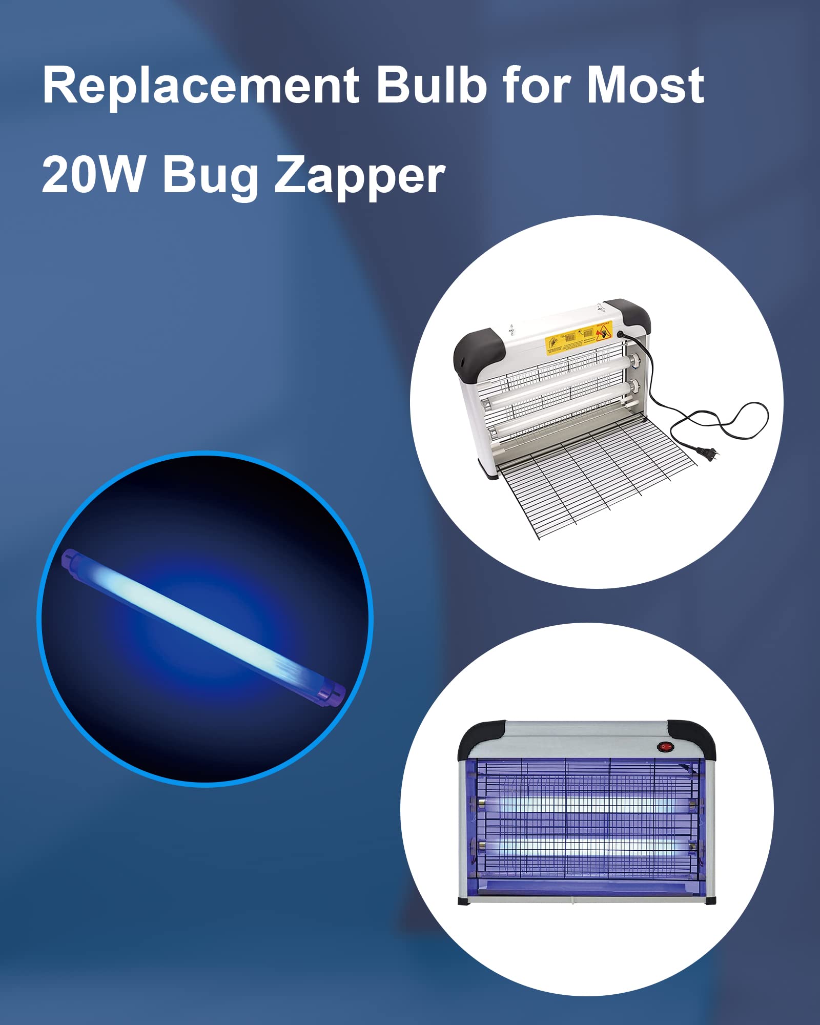 Shootingstar tubo instalado en zapper demostrando fácil reemplazo y funcionamiento