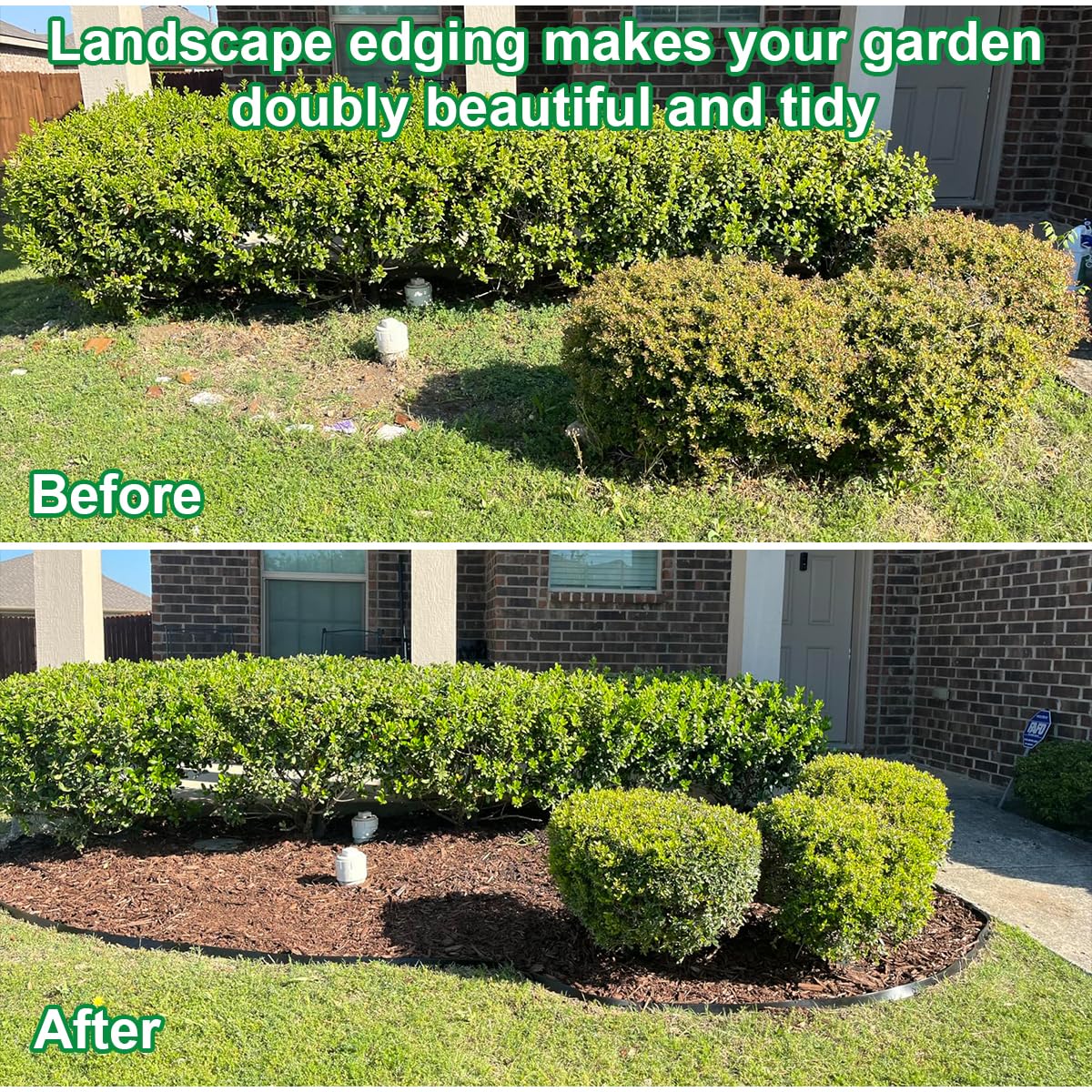 shsyue borde instalado alrededor de un parterre, definición limpia del área vegetal