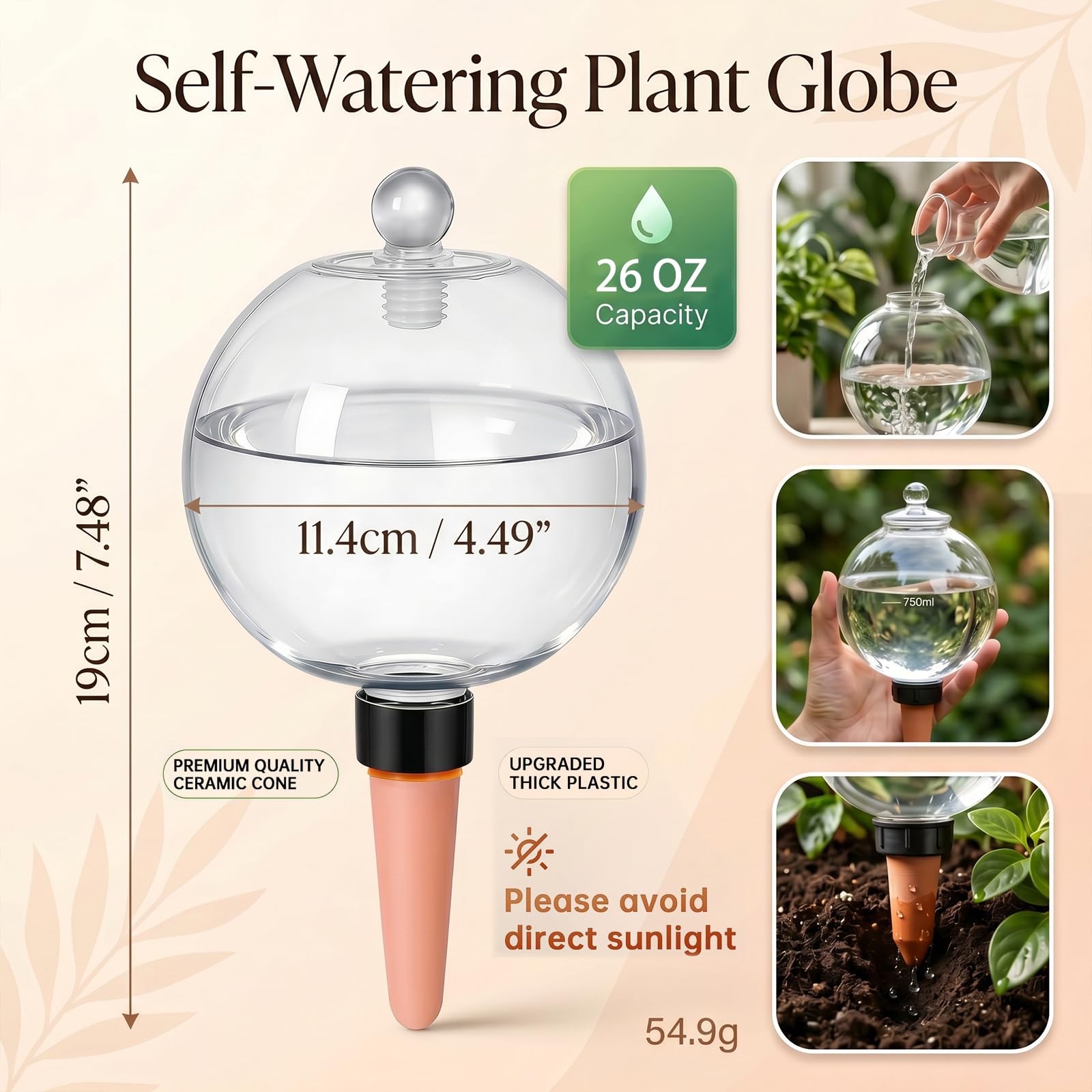 Shuomeng vidrio con nivel de agua visible para control fácil del depósito