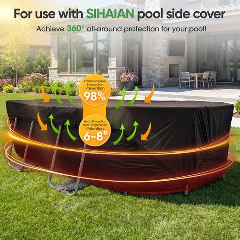 SIHAIAN ambiente exterior con piscina cubierta mostrando mantenimiento sencillo