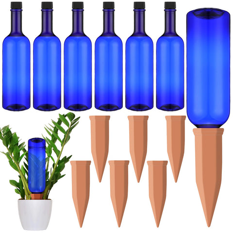 SiliFine frente del kit mostrando 6 picos y 6 botellas útil para riego prolongado