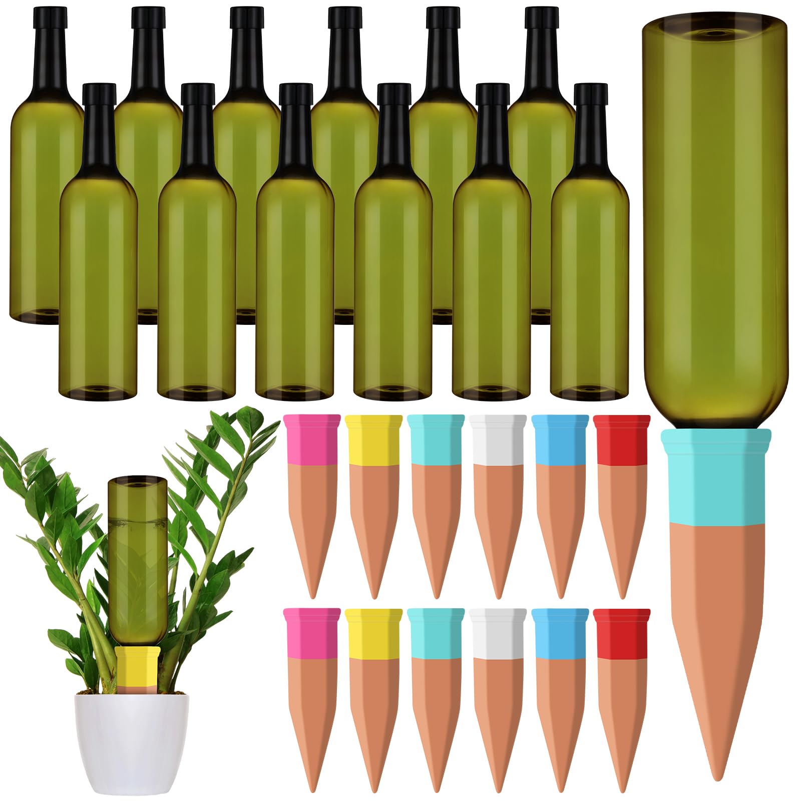 SiliFine vista frontal del paquete con 12 puntas y 12 botellas, solución práctica