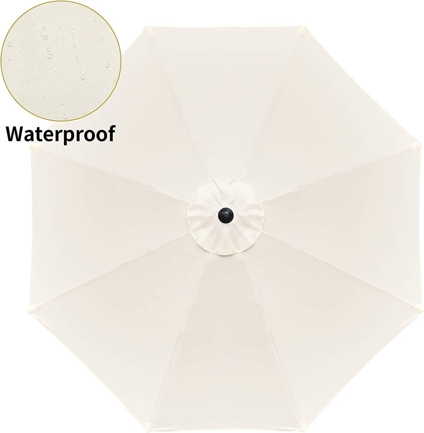 Simple Deluxe detalle de la tela poliéster resistente al agua y UV