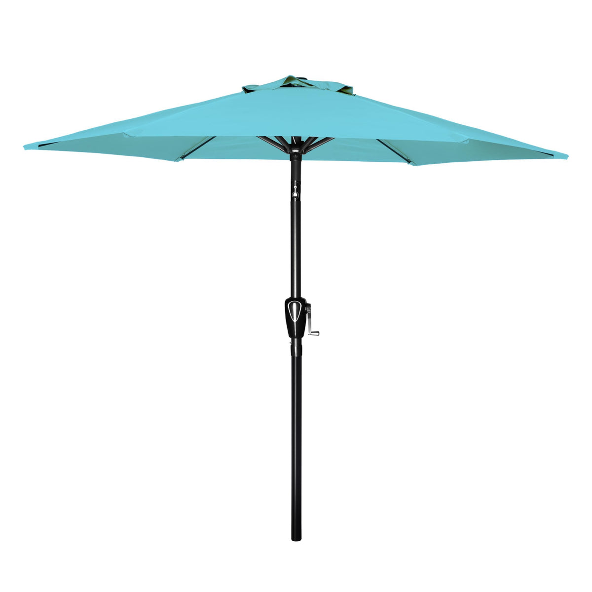 Simple Deluxe vista frontal turquesa que aporta sombra cómoda