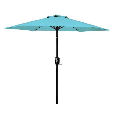 Simple Deluxe vista frontal turquesa que aporta sombra cómoda