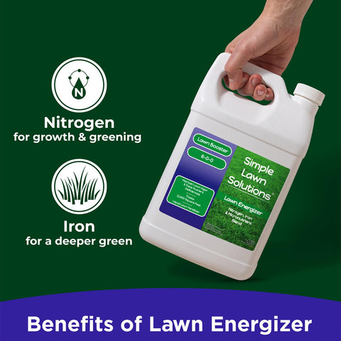 Simple Lawn Solutions llenando pulverizador para aplicación rápida y uniforme