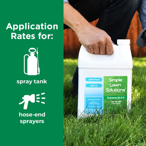 Simple Lawn Solutions césped verde tras aplicación mostrando mejora