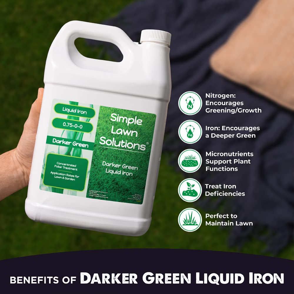 Simple Lawn Solutions detalle de etiqueta con ingredientes y beneficios