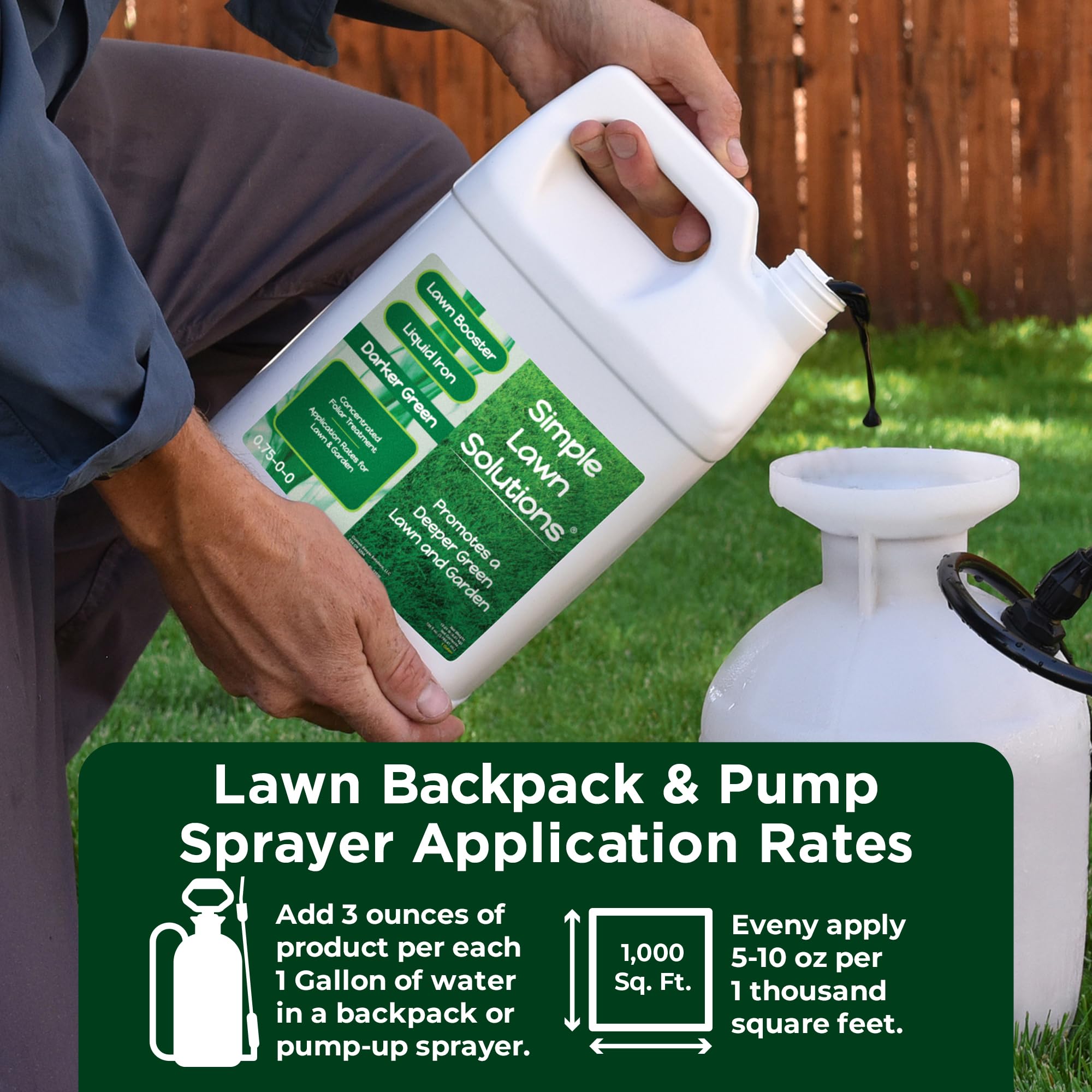 Simple Lawn Solutions botella de 1 galón lista para almacenamiento