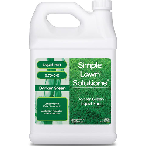 Simple Lawn Solutions envase frontal mostrando etiqueta y uso