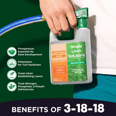 Simple Lawn Solutions detalle del roscado del pulverizador para aplicación precisa