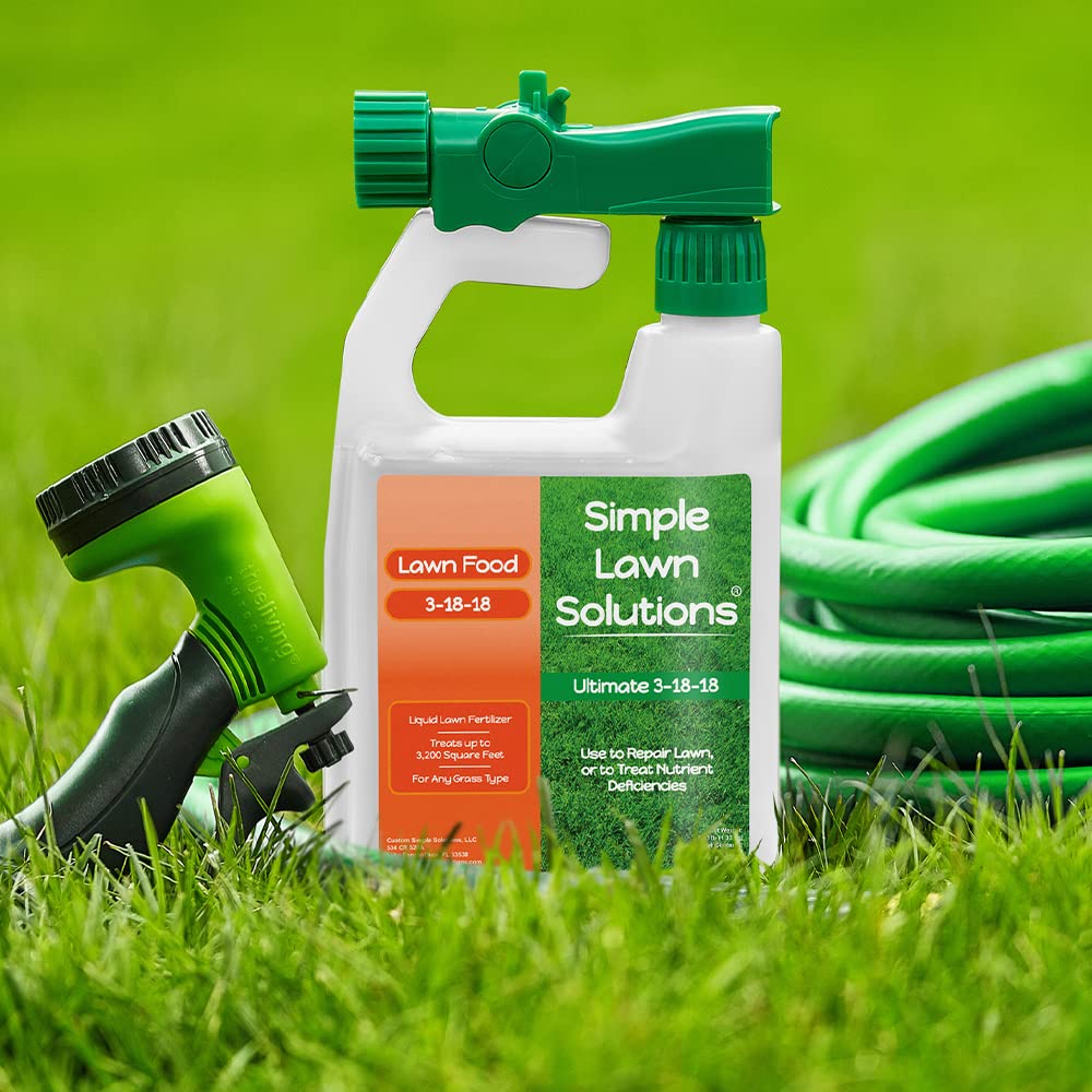 Simple Lawn Solutions caja con sello Made in USA resaltando fabricación nacional