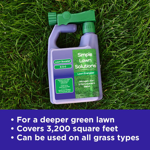 Simple Lawn Solutions empaque lateral con instrucciones claras y precisas