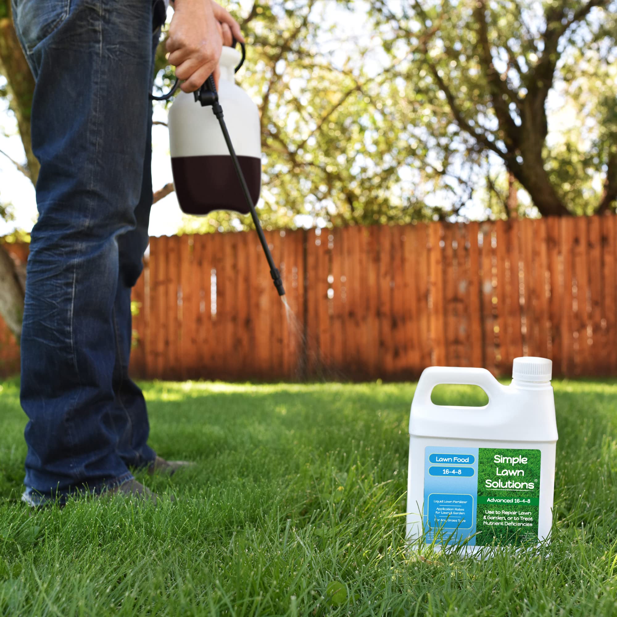 Simple Lawn Solutions botella en bolsa de trabajo lista para mantenimiento profesional
