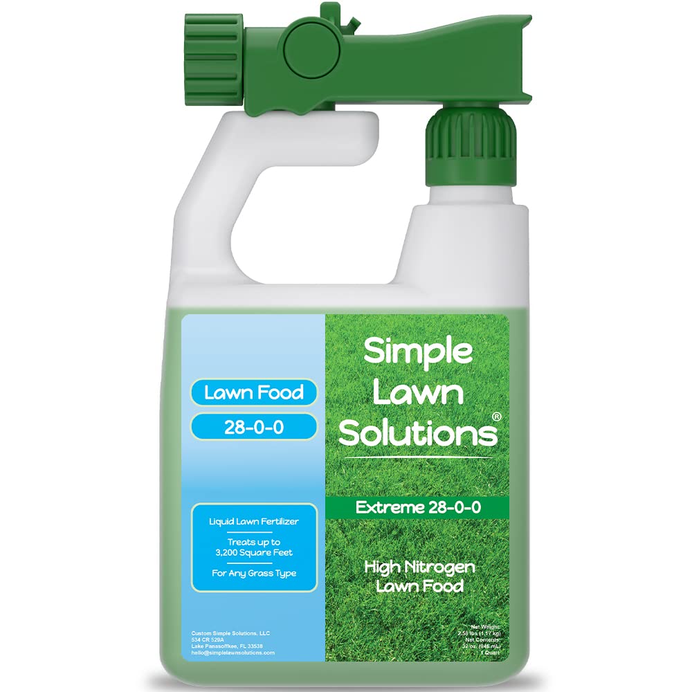 Simple Lawn Solutions envase frontal mostrando presentación y capacidad