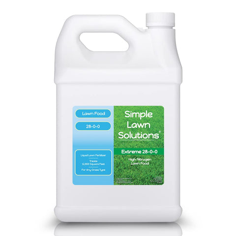 Simple Lawn Solutions envase frontal mostrando etiqueta clara y beneficios