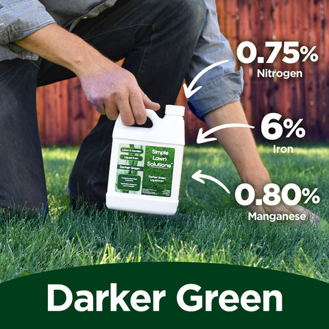 Simple Lawn Solutions plantas en maceta con hojas más verdes tras aplicación