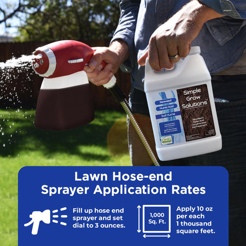 Simple Lawn Solutions raíces saludables después de aplicación como beneficio