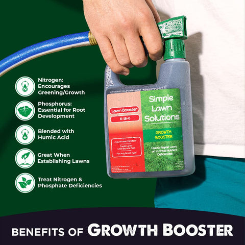 Simple Lawn Solutions rociador en uso sobre césped, cobertura uniforme rápida