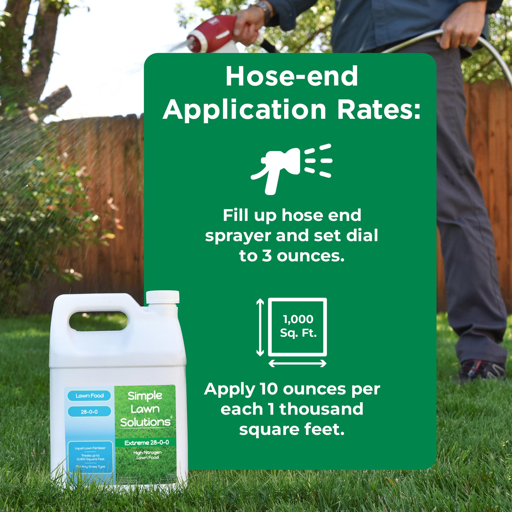 Simple Lawn Solutions sello manufacturado en EE. UU. calidad garantizada