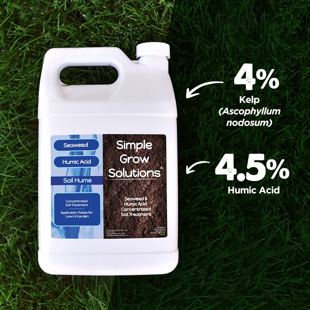 Simple Lawn Solutions textura del líquido concentrado beneficios para suelo