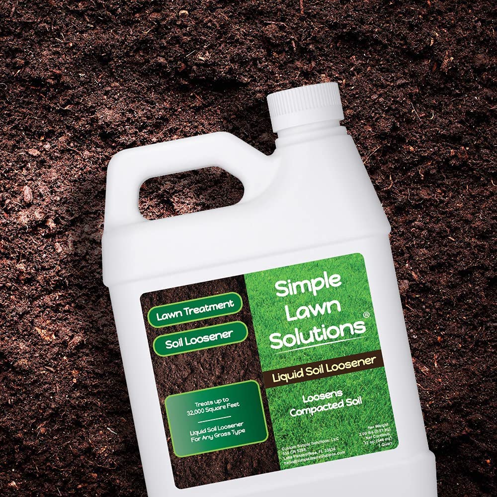 Simple Lawn Solutions antes y después en zona encharcada mostrando drenaje mejorado