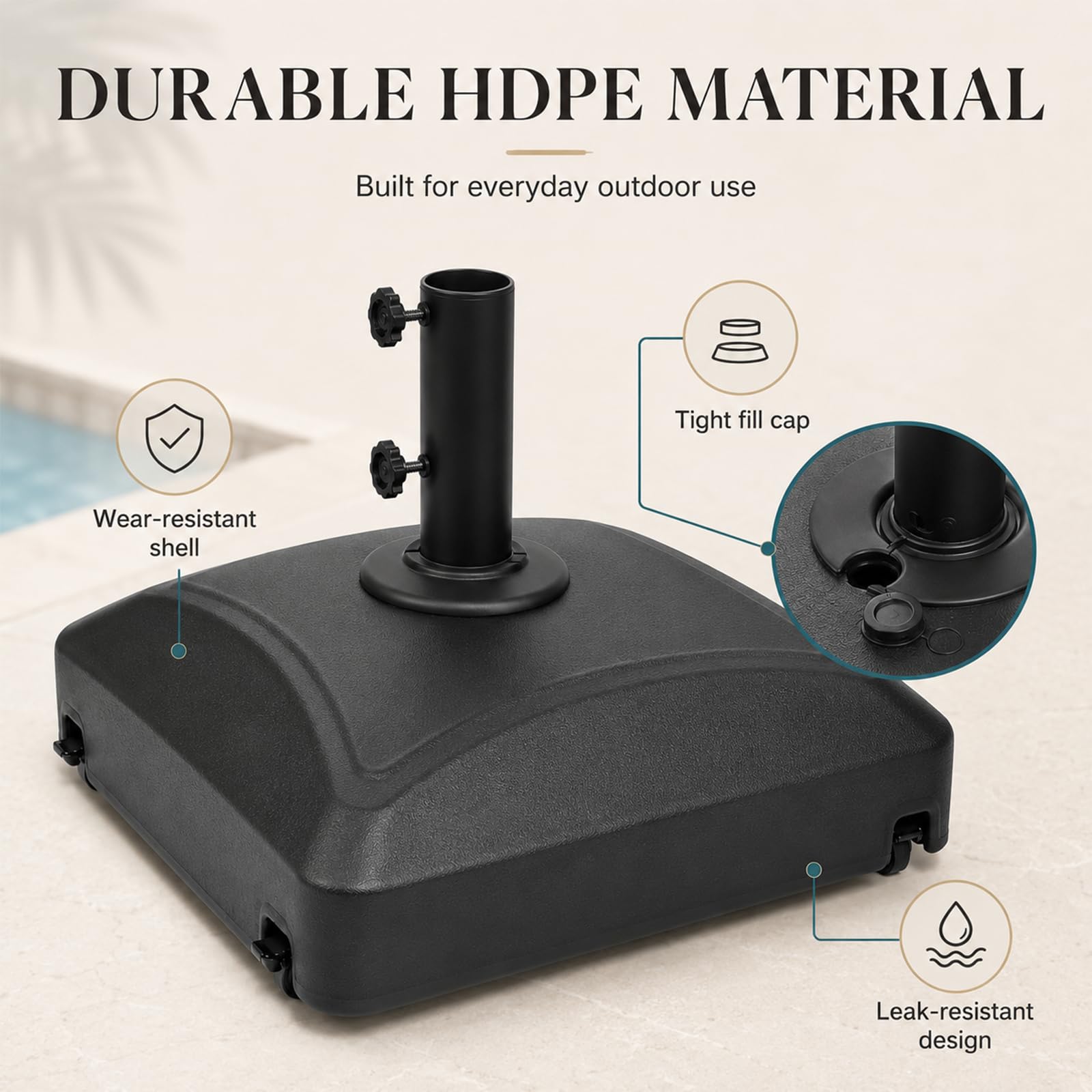 SimpleLux tamaño comparativo junto a una silla para ver escala real