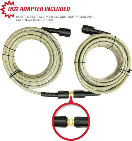 SIM PSON manguera extendida 25 pies para mayor alcance en limpieza