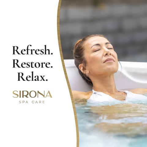 Sirona aplicación nocturna en spa realza el agua clara y relajante