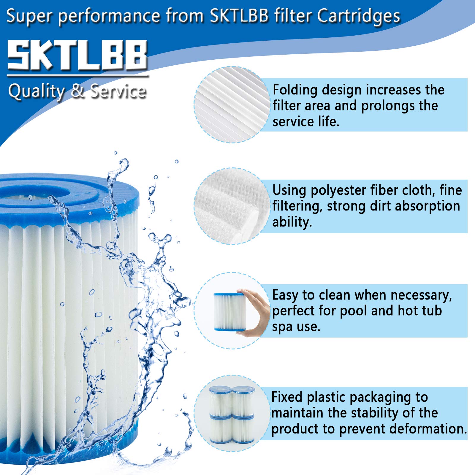 SKTLBB filtro Tipo I instalado en una bomba demostrando flujo mejorado