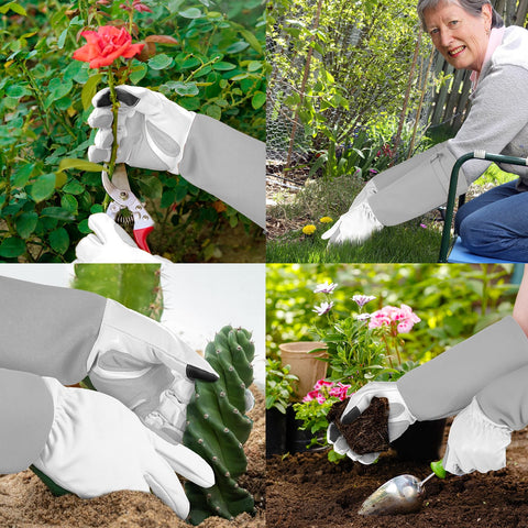 SLARMOR guantes en ambiente de jardín demostrando comodidad y durabilidad