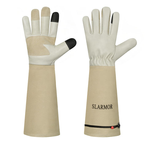 SLARMOR guantes frontal mostrando protección completa y agarre seguro
