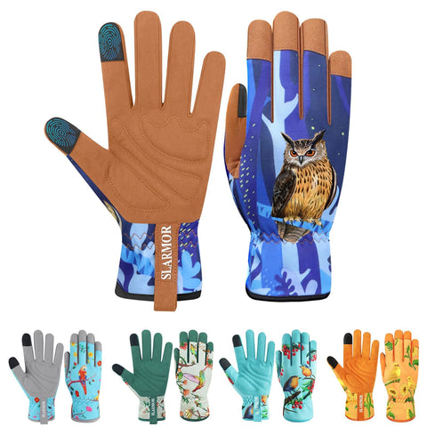SLARMOR guantes frontal mostrando forma y cierre, protege manos al jardinería