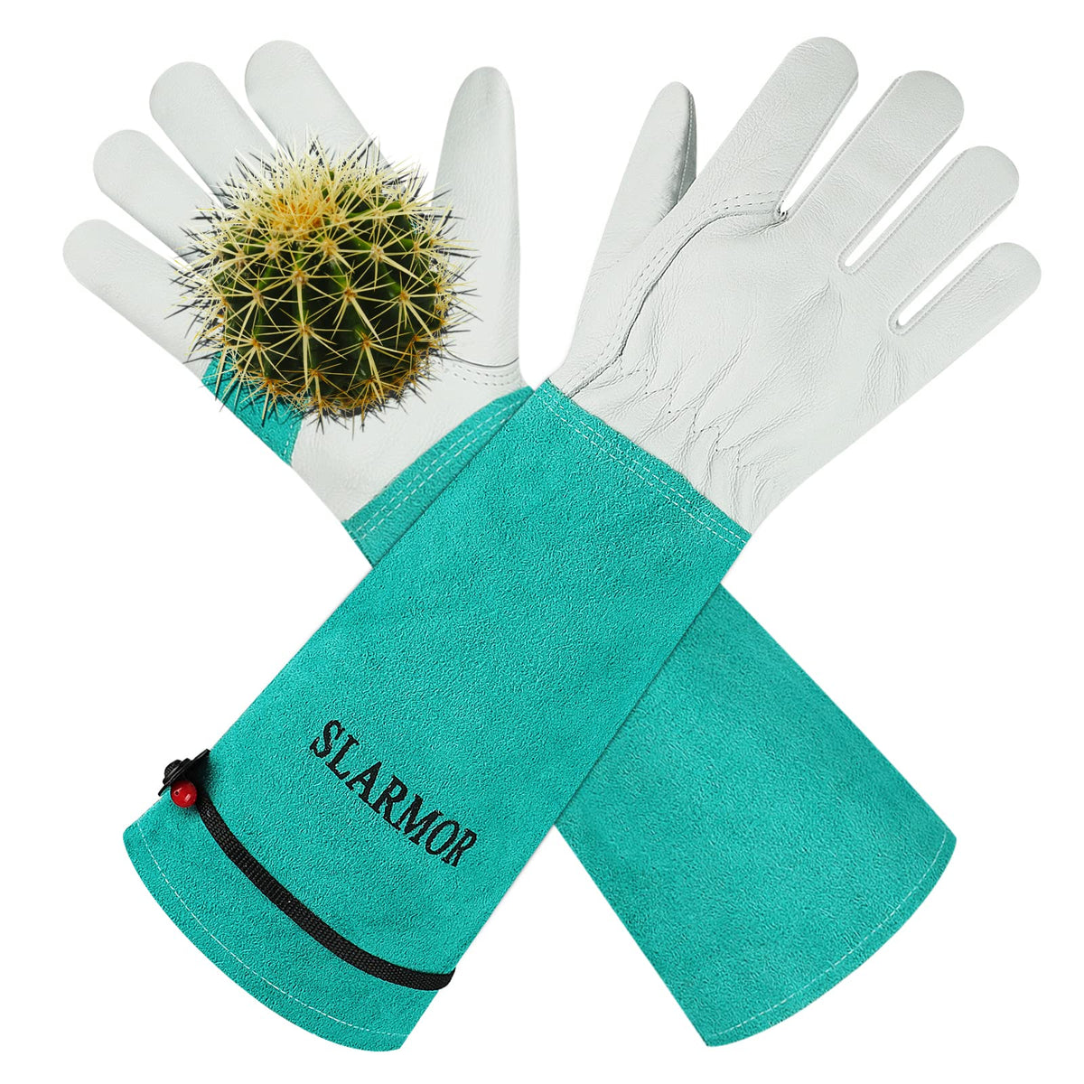 SLARMOR guantes vista frontal protegen antebrazos y muñecas