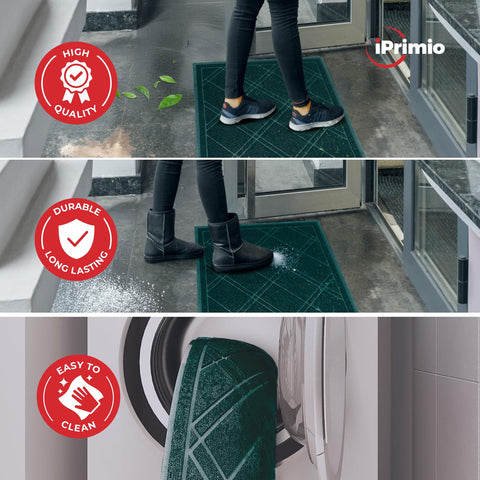 SlipToGrip felpudo en pasillo interior protegiendo suelos y captando polvo