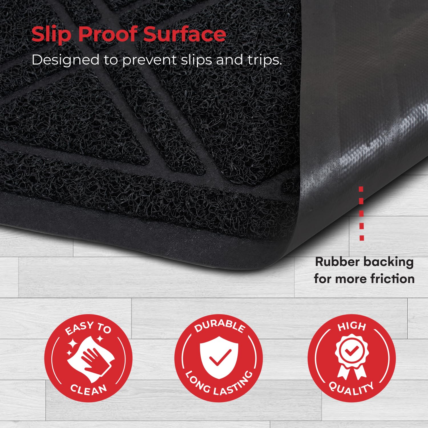 SlipToGrip felpudo tartán en terraza, añade estilo y funcionalidad