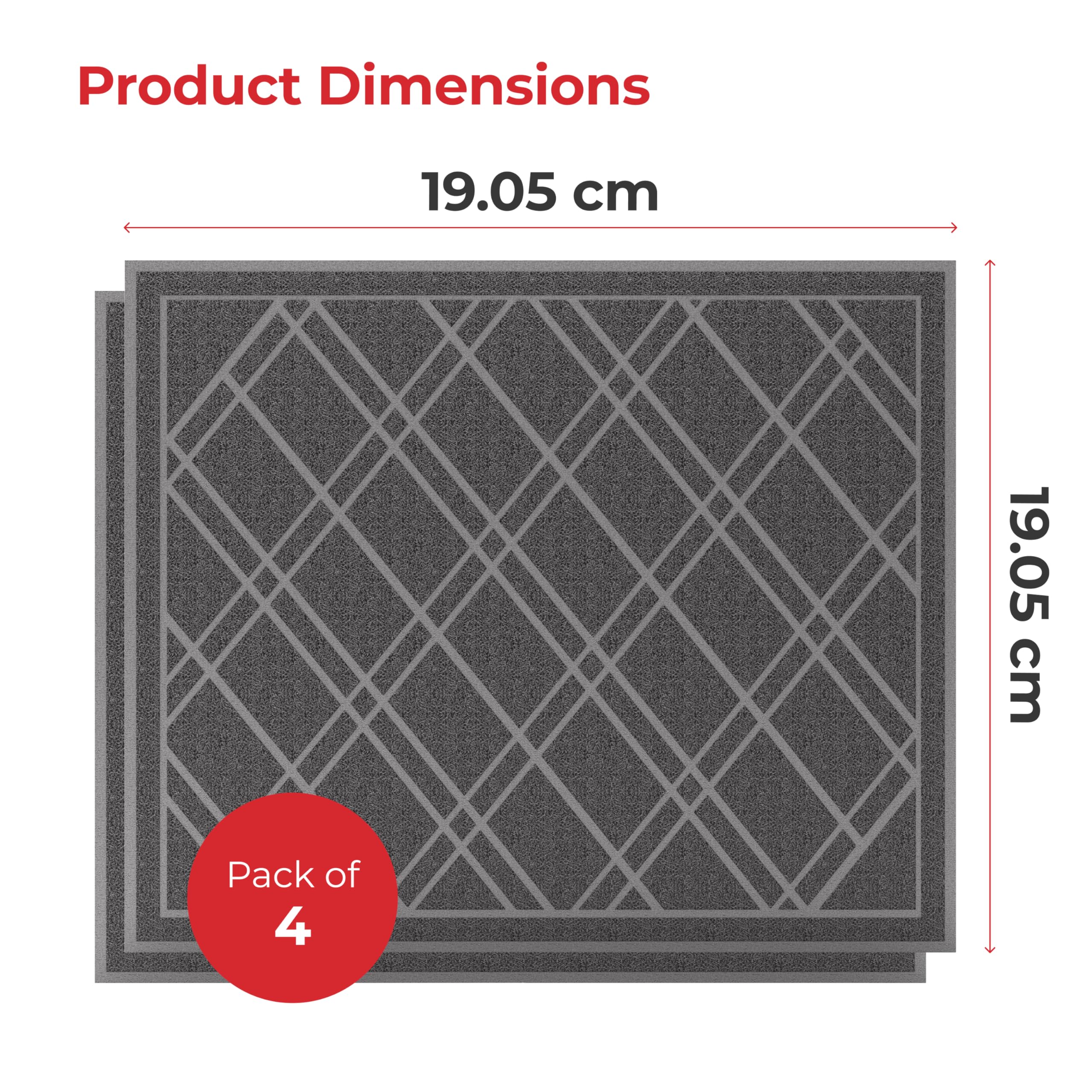 SlipToGrip primer plano de la textura Dura loop que atrapa suciedad eficazmente
