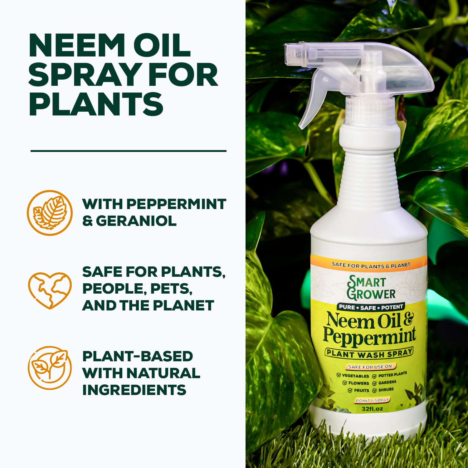 Smart Grower etiqueta legible con ingredientes y beneficios