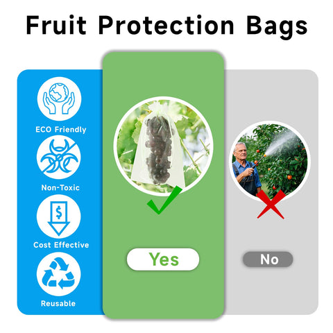 SmileLucky detalle de la malla de nylon, protección transpirable para frutas