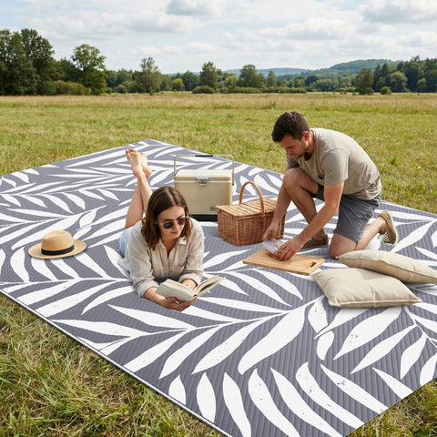 Smiry alfombra en picnic ilustrando confort y protección contra humedad