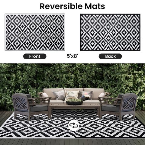 Smiry alfombra reversible mostrando el lado B y mayor versatilidad de diseño