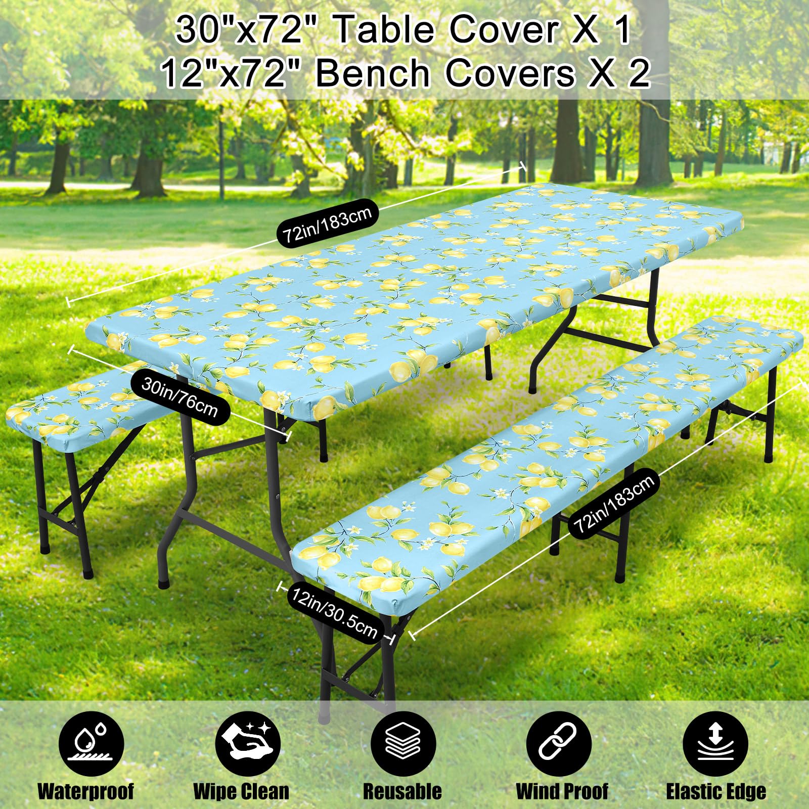 Smiry ambiente picnic limón mostrando estilo y protección resistente