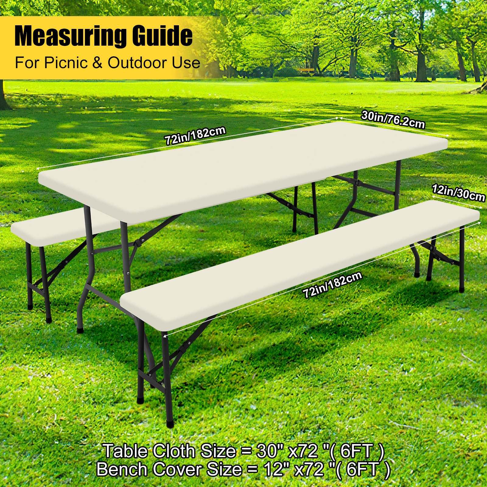Smiry mesa en entorno de picnic, aspecto elegante y funcionalidad